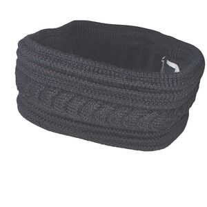 Women's Obermeyer headband cable-knit fleece-lined ear warmer black one size